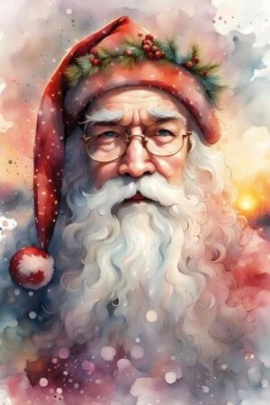 Abstract Santa