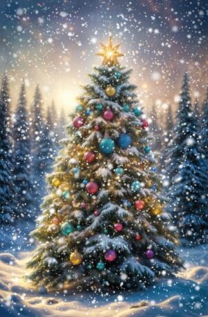 gathering around the tree