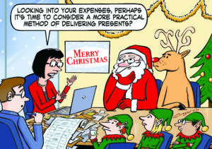 santa's expenses front personalised